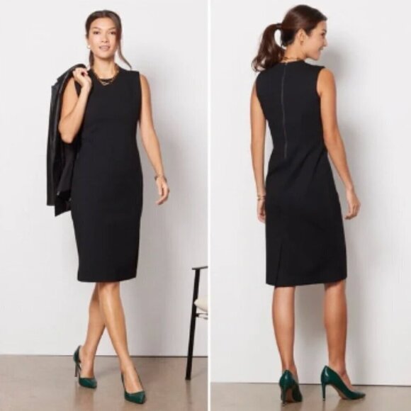 SPANX | The Perfect Fitted Sheath Dress Black Small - Picture 1 of 10